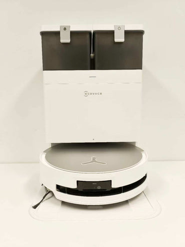 [Refurbished Very Good] ECOVACS DEEBOT Robot Vacuum and Mop, X8 PRO Omni White, 18000Pa Suction Power Smart Robotic Vacuum Cleaner, Ideal for Pet Hair, Carpet and Hard Floors